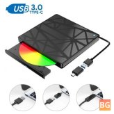 3.0 USB Type-C DVD Optical Drive for Laptops - High Speed