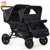 VidaXL 421145 - Child's Travel Stroller - Black
