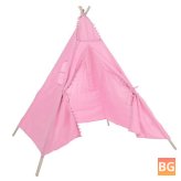1.6m Cotton Teepee Play Tent for Kids - Indoor/Outdoor