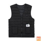 Electric Waistcoat Heating Vest Clothing - 3 Zone