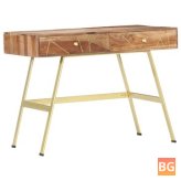 Table with Drawers and Drawers in Sheesham Wood