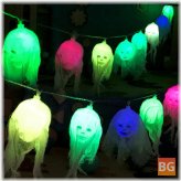 10 LED Skull String Light - Halloween Ghost Party Decor