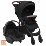 3-in-1 Steel Anthracite-coloured Stroller