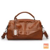 Women's Quality PU Leather Boston Casual Shoulder Bag