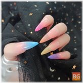 False Nails - Matte - Full Cover - Water droplets