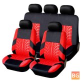 Front and Rear Seat Covers for Cars - Set of 9