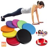 2-Pack Fitness Round Gliding Discs - Dual Sided Home Gym - Exercise Tools