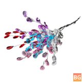 Wedding Craft Drops - Clear Acrylic - with Wired Stems