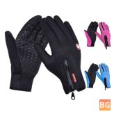Tactical Glove with Zipper and Warmth