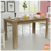 Table with Legs in Oak Colour