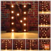 DIY Light Up Marquee with Letter N and X - For Carnival