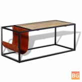 Coffee table with magazine holder - 110x50x45 cm