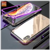 Plating iPhone XS with Magnetic Adsorption and Clear Tempered Glass