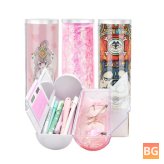Large Capacity Stationery Box with Pencil Holder and Cartoon Design