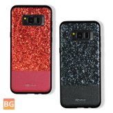 Diamond Bling PU Leather Protective Cover for Samsung Galaxy S8 Plus