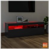 TV Cabinet with LED Lights - Gray 47.2