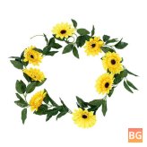 Artificial Sunflower Garland for Wedding - Floral Arch