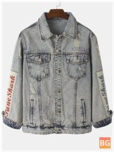 Vintage Patch Cotton Denim Jacket