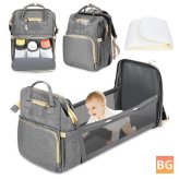 Baby Diaper Backpack with Crib & Stroller - Foldable