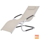 Sun Lounger with Pillow and Memory Foam