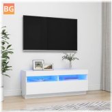 TV Cabinet with LED Lights - 39.4