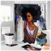 African Girl Bathroom Set