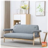 Sofas in fabric light gray