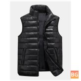 Thin warm winter shoulder vest