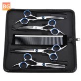 Straight Curved Dog Hair Trimmer - Set of 7 Shears