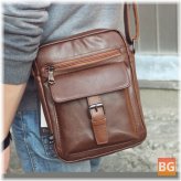 Vintage Crossbody Bag with Multifunctional Pockets