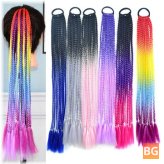 High Temperature Fiber Crochet Braids for Small Hair - Colored Braids