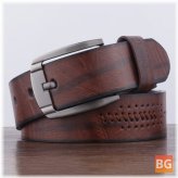 Vintage Belt with D-shaped Pin Buckle