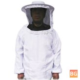Protective Clothing for Beekeeping - Full Body Suit with Leather Gloves