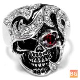 Halloween Jewelry - Stainless Steel Skull Ring for Men