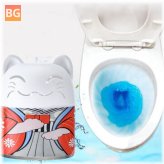 Toilet Cleaning System with Blue Bubble Deodorant