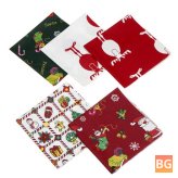 Christmas Cotton Fabric Patchwork Fat Quarter Bundle - DIY Sewing Crafts For Cloth Making & Mending
