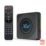 X96 TV Box with Amlogic S905 Quad Core, 4GB RAM, 64GB ROM, Bluetooth 4.1, 10M Ethernet, HD