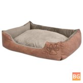 Dog Bed Cushion - PU Synthetic Leather Size L
