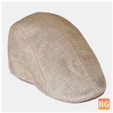Mens Breathable Painter Beret Cap Casual Outdoor Visor - Forward Hat
