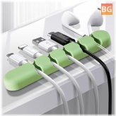 5-Channel Silicone Wire Holder for Earphones - Cable Organizer