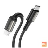 KUULAA 3A Type C to Type C Fast Charging Data Cable for Xiaomi Redmi Note 8 Pro 6GB/128GB