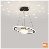 Saturn Chandelier with Dimmable Light - 45W/50W
