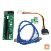 Graphics Card Extension Cable - PCI-E 1x to 16x