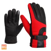 Touchscreen Waterproof Winter Leather Motorcycle Gloves