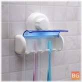 Dust-proof Toothbrush Holder with Suction Cups