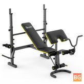 Doufit WB-07 Weight Bench - 270kg Capacity, 4-in-1 Multifunctional Sit Up Benches, 15 Position Adjustment, Multi-role Folding Sport Fitness Equipment