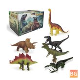 Realistic Dinosaur Playset with Activity Mat & Trees for Kids