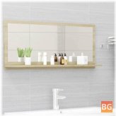 Sonoma Oak Bathroom Mirror - 35.4
