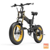 LANKELEISI X3000PLUS-UP 17.5Ah 48V 1000W Electric Bicycle 20 Inches 120km Mileage Range, Max Load 200kg