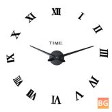 3D Wall Clock with Acrylic Sticker - Home Room
